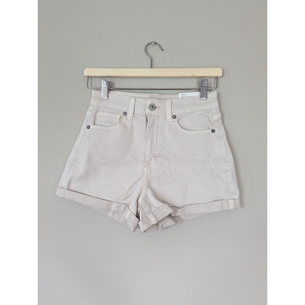 American Eagle Outfitters Light Beige Denim Jean Shorts